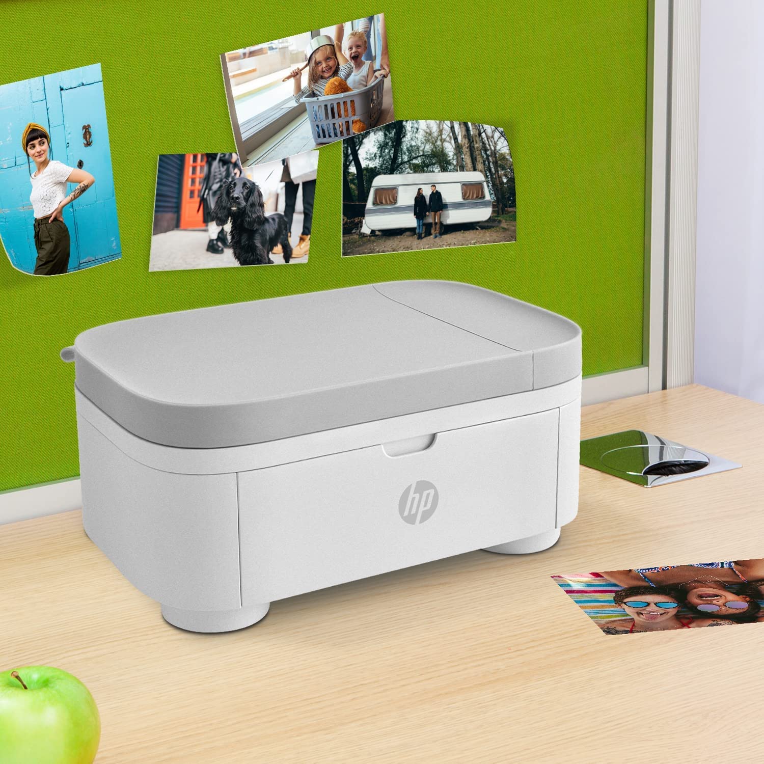 HP Sprocket Studio Plus Stampante Wi-Fi – Stampa in modalità wireless foto 4x6 + Sprocket Studio Plus 10,2 x 15,2 cm Carta fotografica e cartucce (include 108 fogli e 2 cartucce)