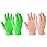 Evridwear Microfiber Dusting Gloves, Dusting Cleaning Glove for Plants, Blinds, Lamps and Small Hard to Reach Corners, 2 Pairs (Pink S/M & Green L/XL)