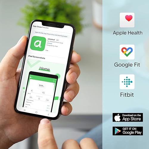 Miniatura 4 de arboleaf Báscula para peso corporal y grasa báscula de peso con grasa corporal báscula digital de baño báscula inteligente Bluetooth de