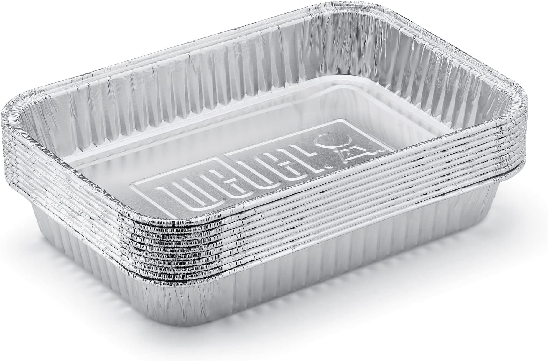 Weber Aluminum Drip Pans,Compatible Gas Grills,Small (Pack of 10)