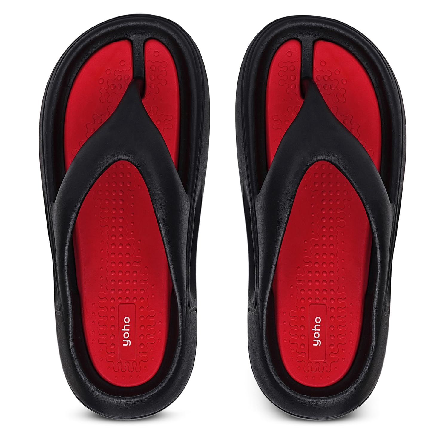 Sponge Flip Flops for Men | Orthopedic slippers with Mild Acupressure Points | Lightweight | Dual-Colour Design, Soft EVA Footbed, Waterproof