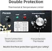 Vista 4 de Freidora profunda con cesta, 1700W 9.1Qt de tanque de aceite/ 4Qt de cesta, freidora eléctrica de acero inoxidable para encimera para uso doméstico