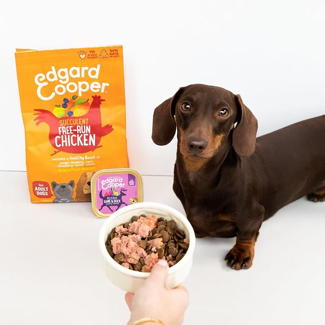Foto 6 de 8 de Edgard & Cooper Comida Húmeda para Perros Adultos Paté Perros Natural Sin Cereales Tarrinas 300g x 18 Venado…