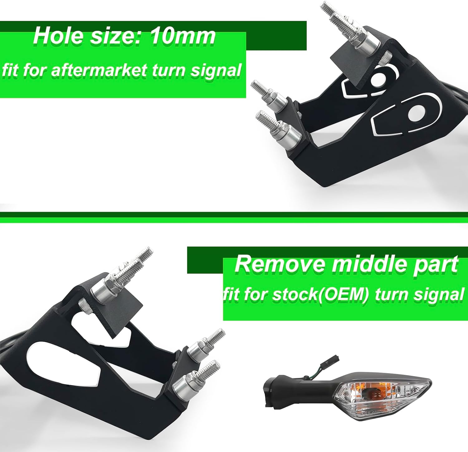 Z900 Fender Eliminator Tail Tidy Fit for Kawasaki Z900 (2017-2024) / Tail Tidy for Z H2 (2020-2024), Compatible with OEM License Plate Light and OEM Turn Signal