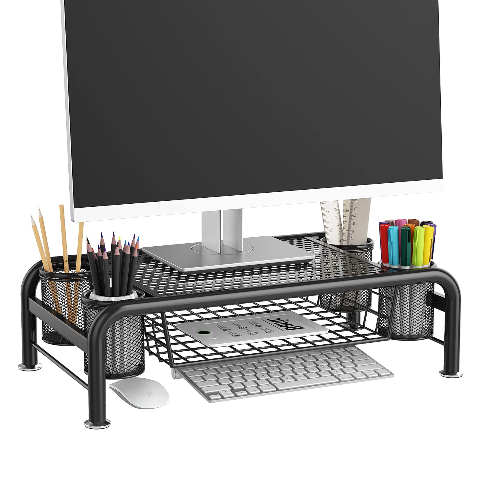 AcornFort H504 Extra Large Height Increasing 50x30x15cm Black Mesh