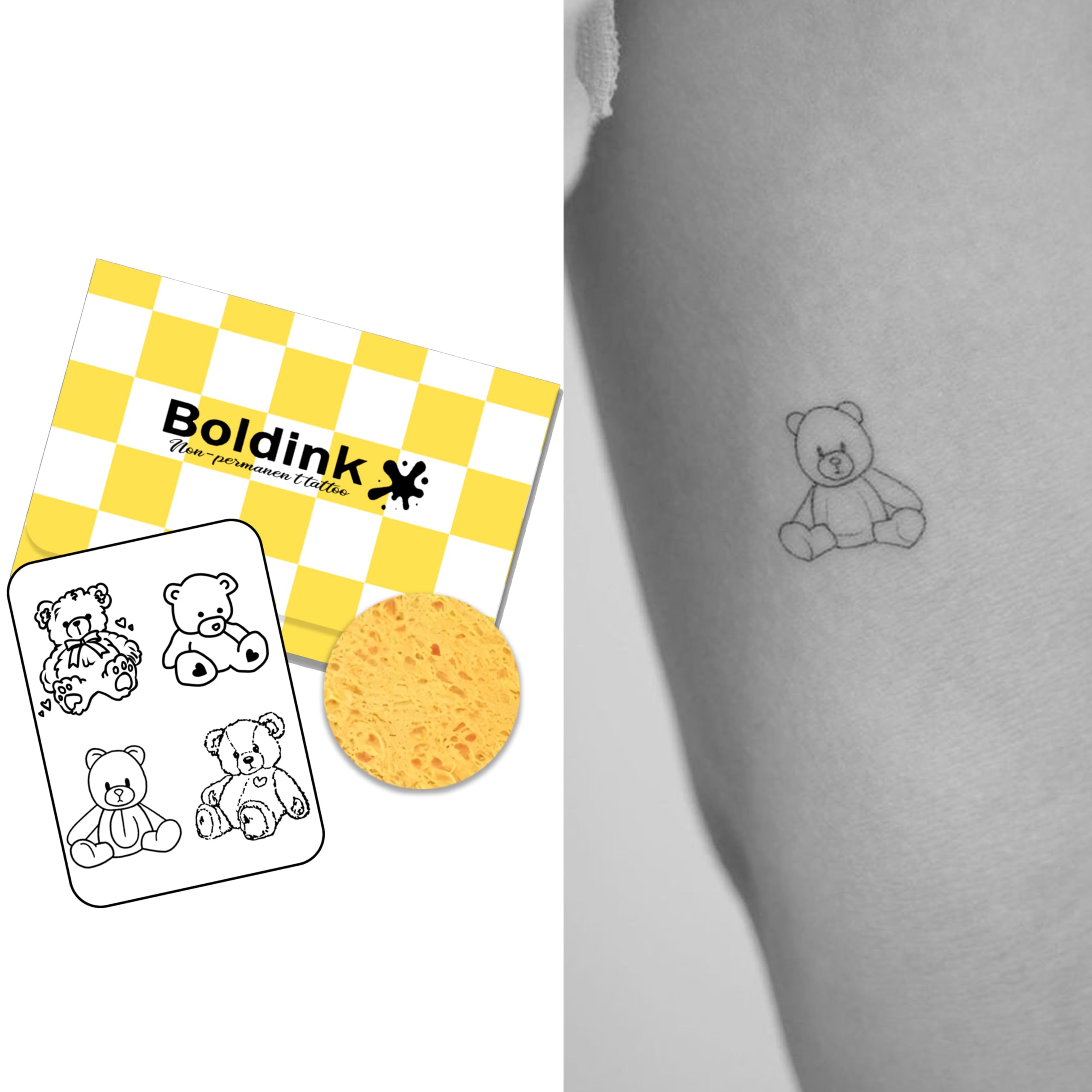 Boldink Semi-permanent Tattoos,Realistic Fake Tattoos,Last 7-15 Days,Waterproof Non-reflective Temporary Tattoo Stickers,Cruelty-free,Uniquely