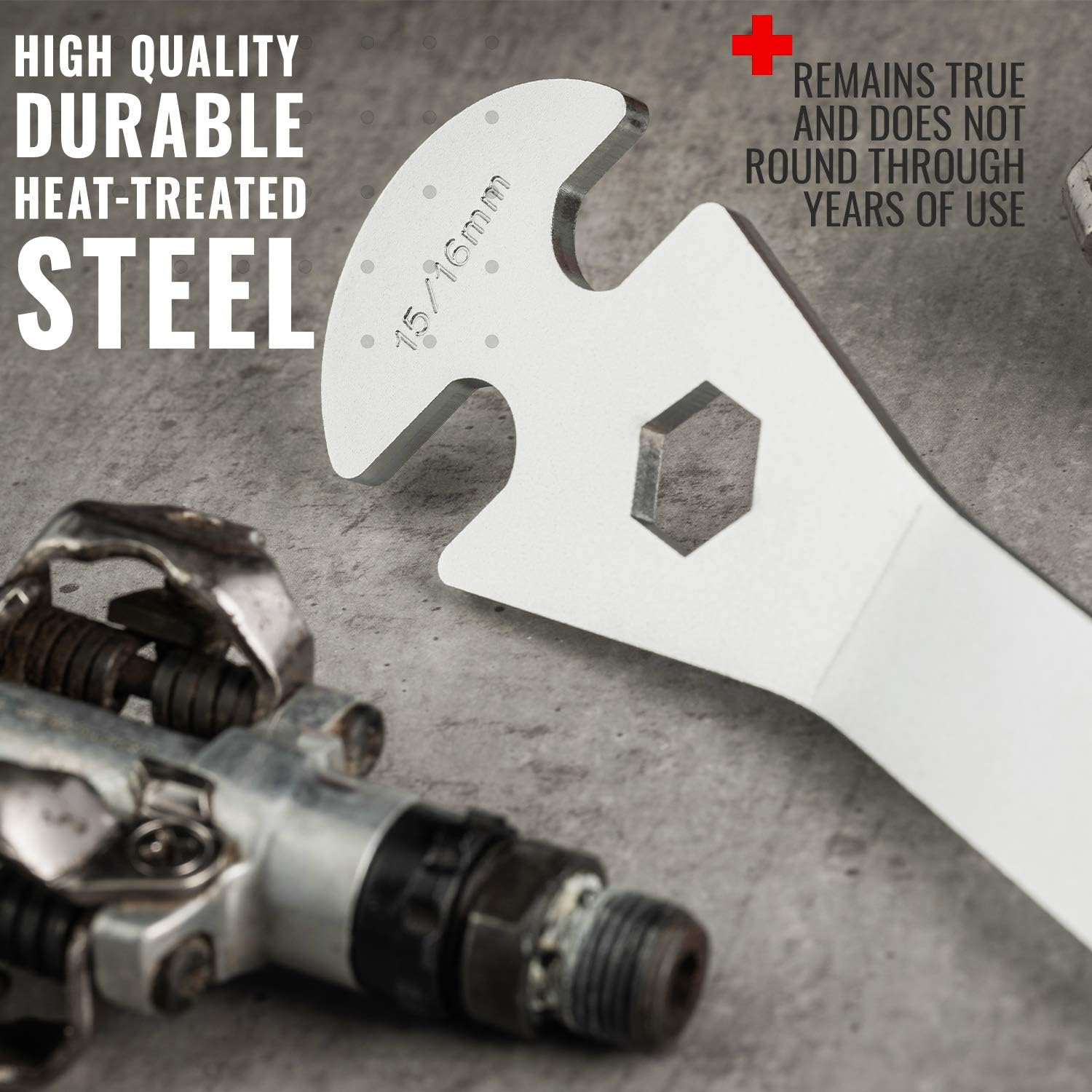 PRO BIKE TOOL Pedal Wrench – Remove a Pedal with Ease - Double Sided Bicycle Spanner for Road & Mountain Bikes - Easy Removal and Installation of Cycling Pedals : Sports & Outdoors