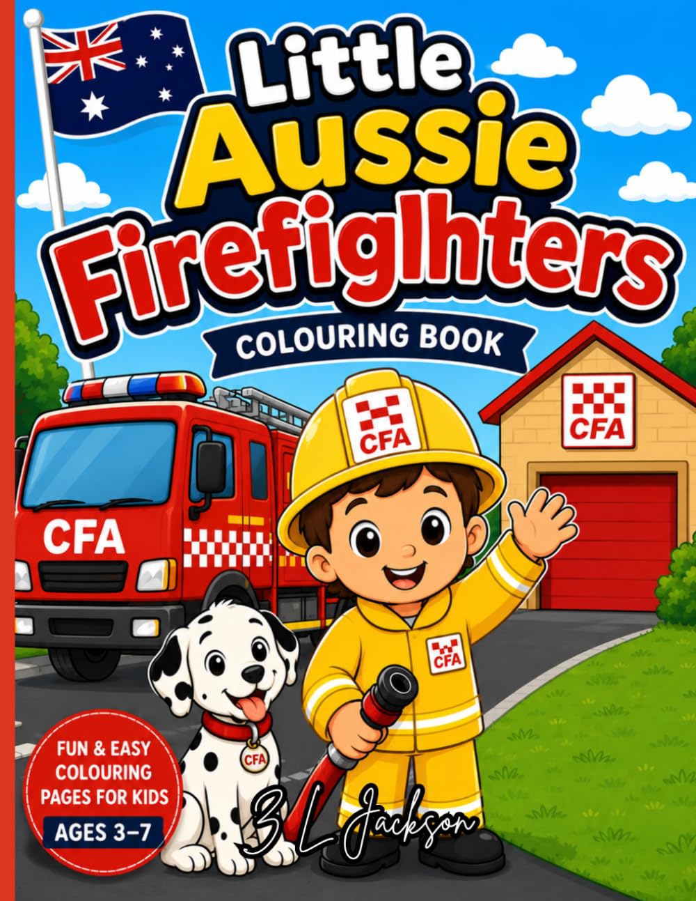 Little Aussie Firefighters: Colouring Book