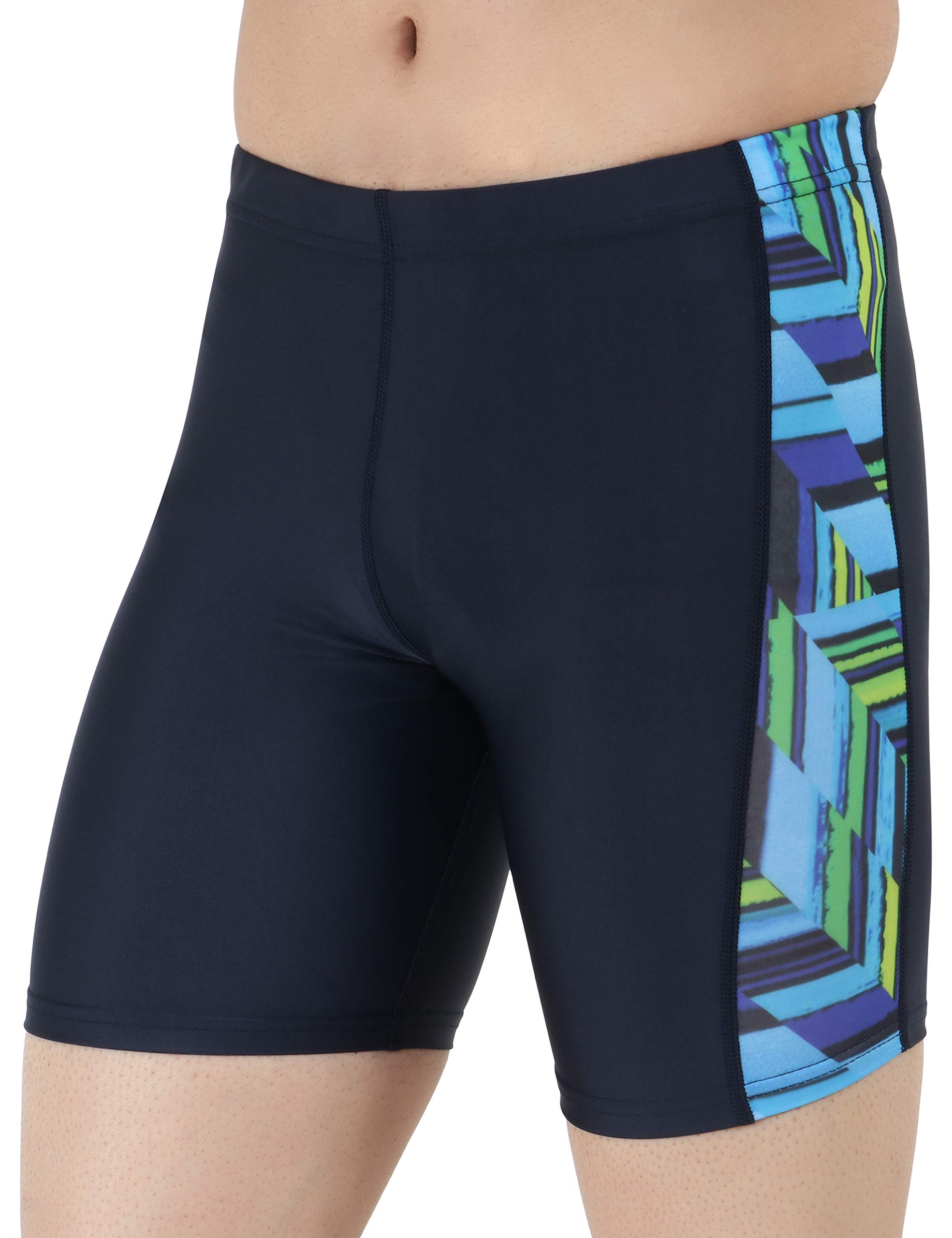 NEVER LOSENever Lose Swimwear Swimming Jammers for Men (Blue, XX-Large)