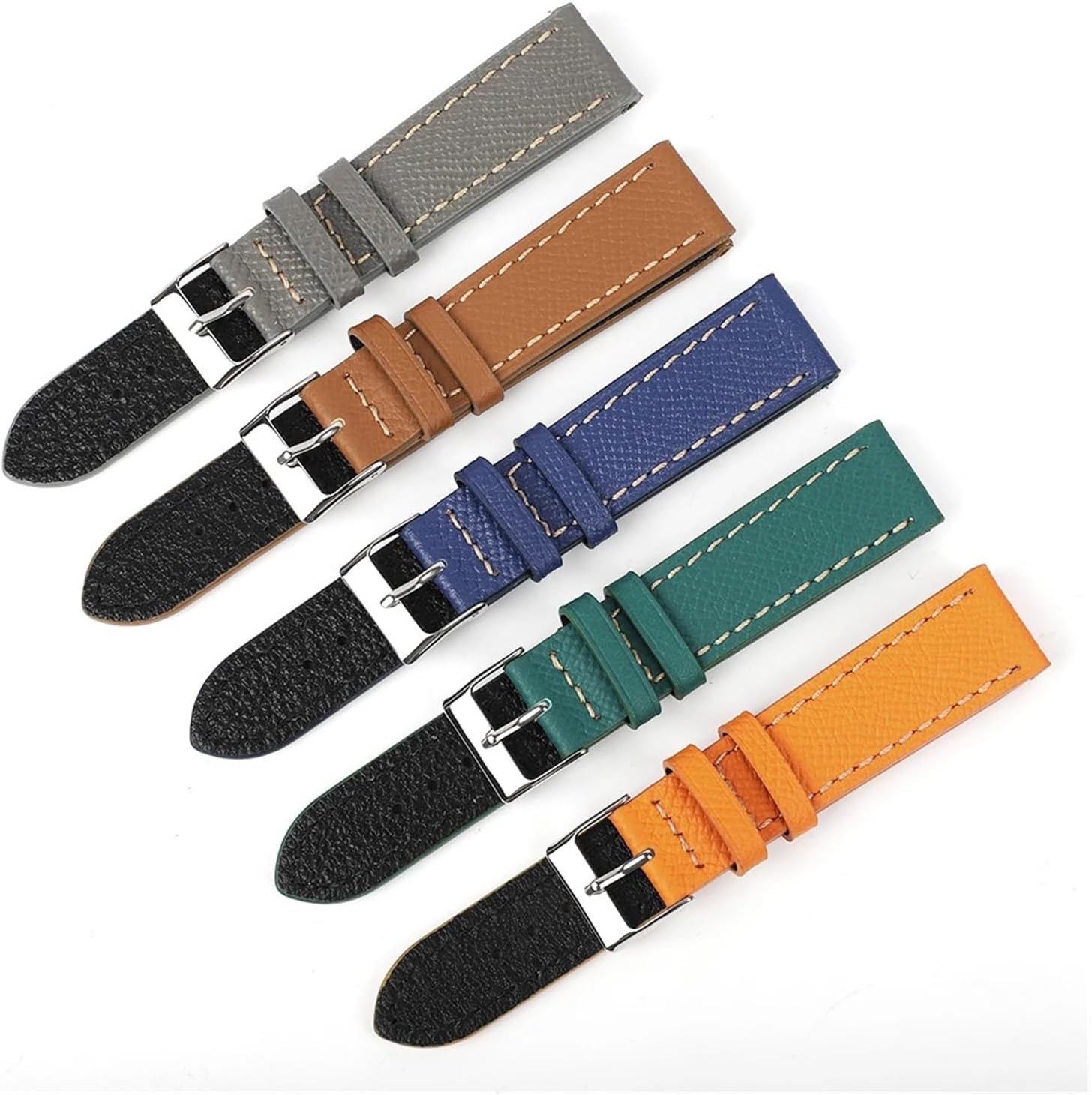 yingyingjia Handmade Palm Pattern Genuine Leather Men Watchband 20mm 22mm Bracelet Strap For Antique Watch