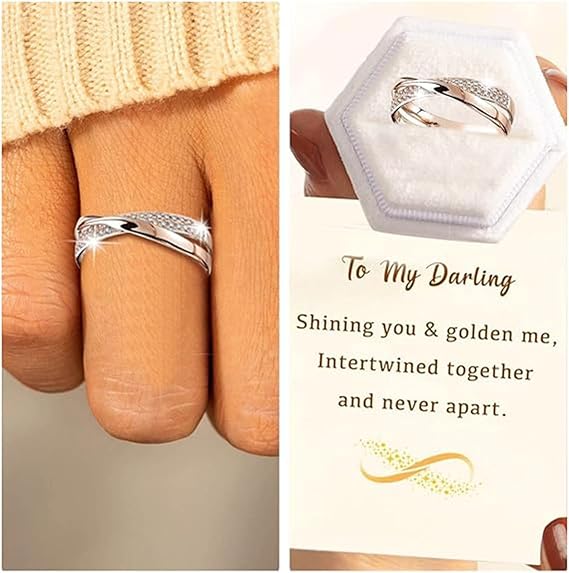 Stackable Rings Prong Setting Cocktail Ring Stackable Simple Wedding Band