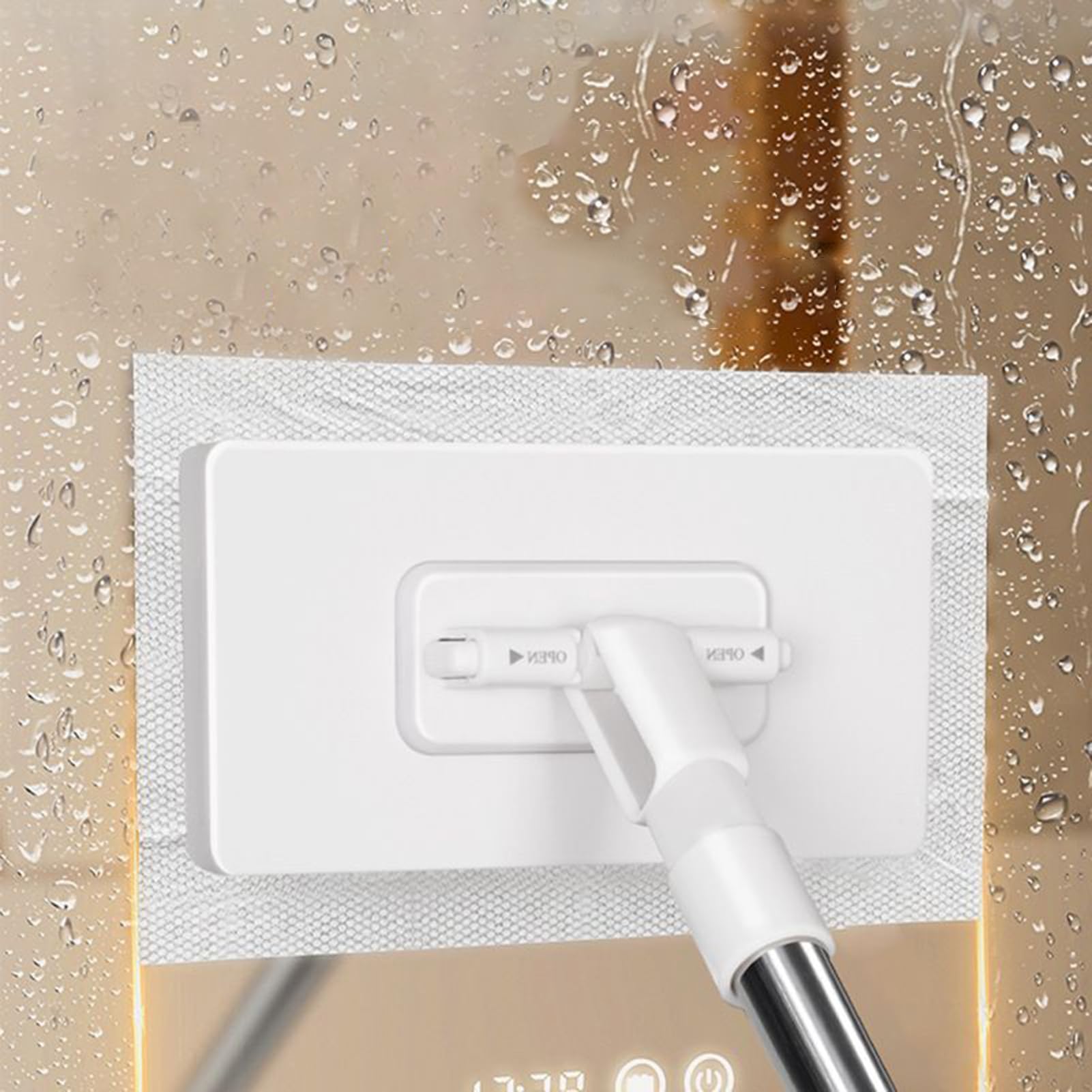 Dust Mops - Kit Di MOP Domestica | NO MOP Di Asciugamani Con 4 Panni Riutilizzabili | Strumento Più Detergente Multiuso Per Laminato Per Piastrelle In Legno | Attrezzatura Per La Rimozione Della