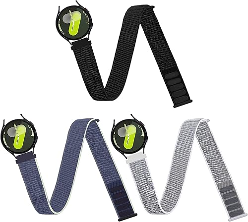 Miniatura 13 de Correa deportiva de 0.787 in para tobillo/brazo compatible con Samsung Galaxy Watch 7/6/5/4/FE de 1.732 in 1.575 in/Watch 5 Pro/Galaxy Watch 6 negro