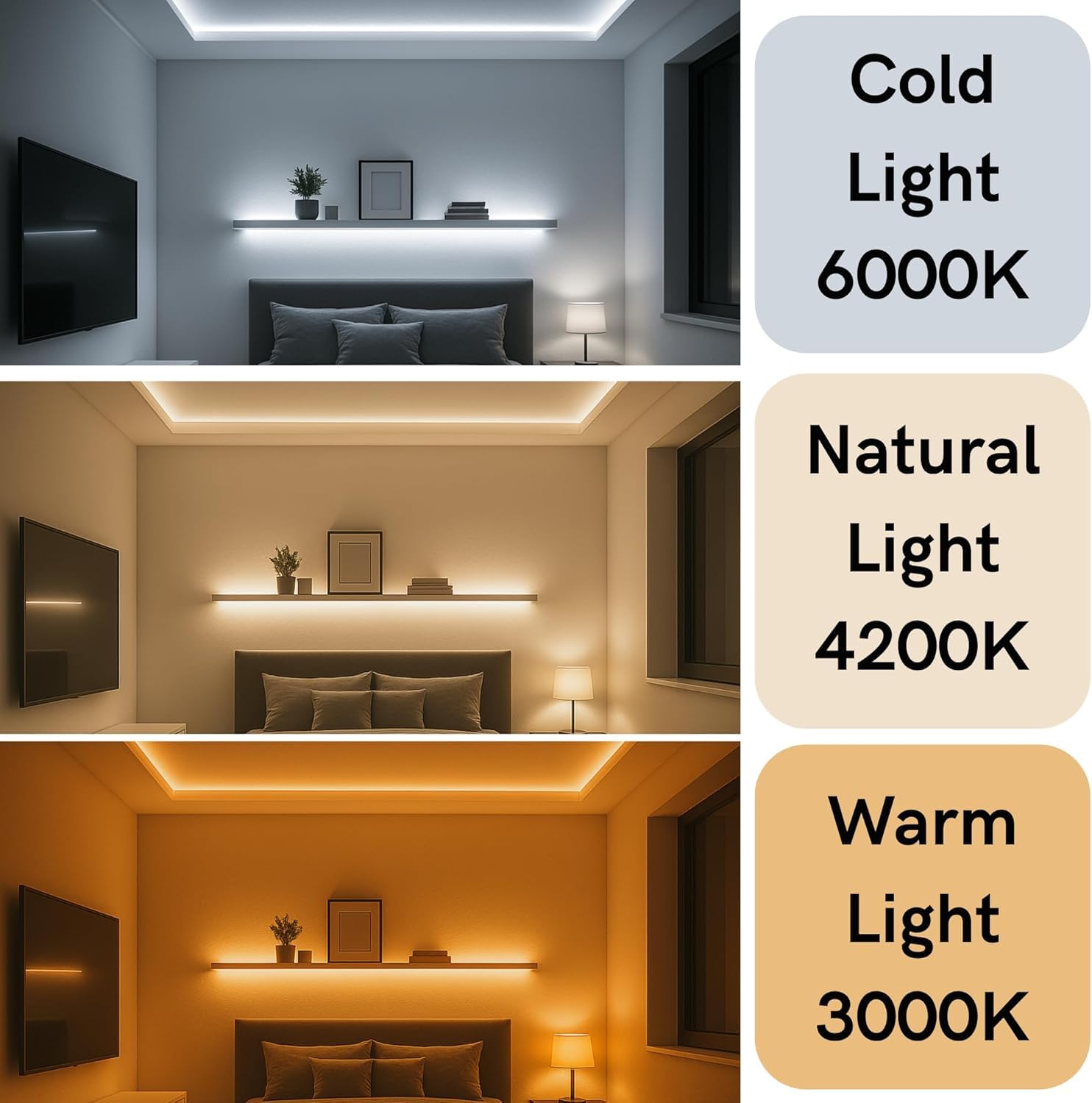 Jandei - Tira Led COB Autorrectificada 220V 12W/m, 480 LEDs/m, Cortable y Adhesiva, Ancho PCB 12mm, Largo 5 metros - IP65 Apta para Iluminación y Decoración de Exteriores (Luz Natural 4200k)