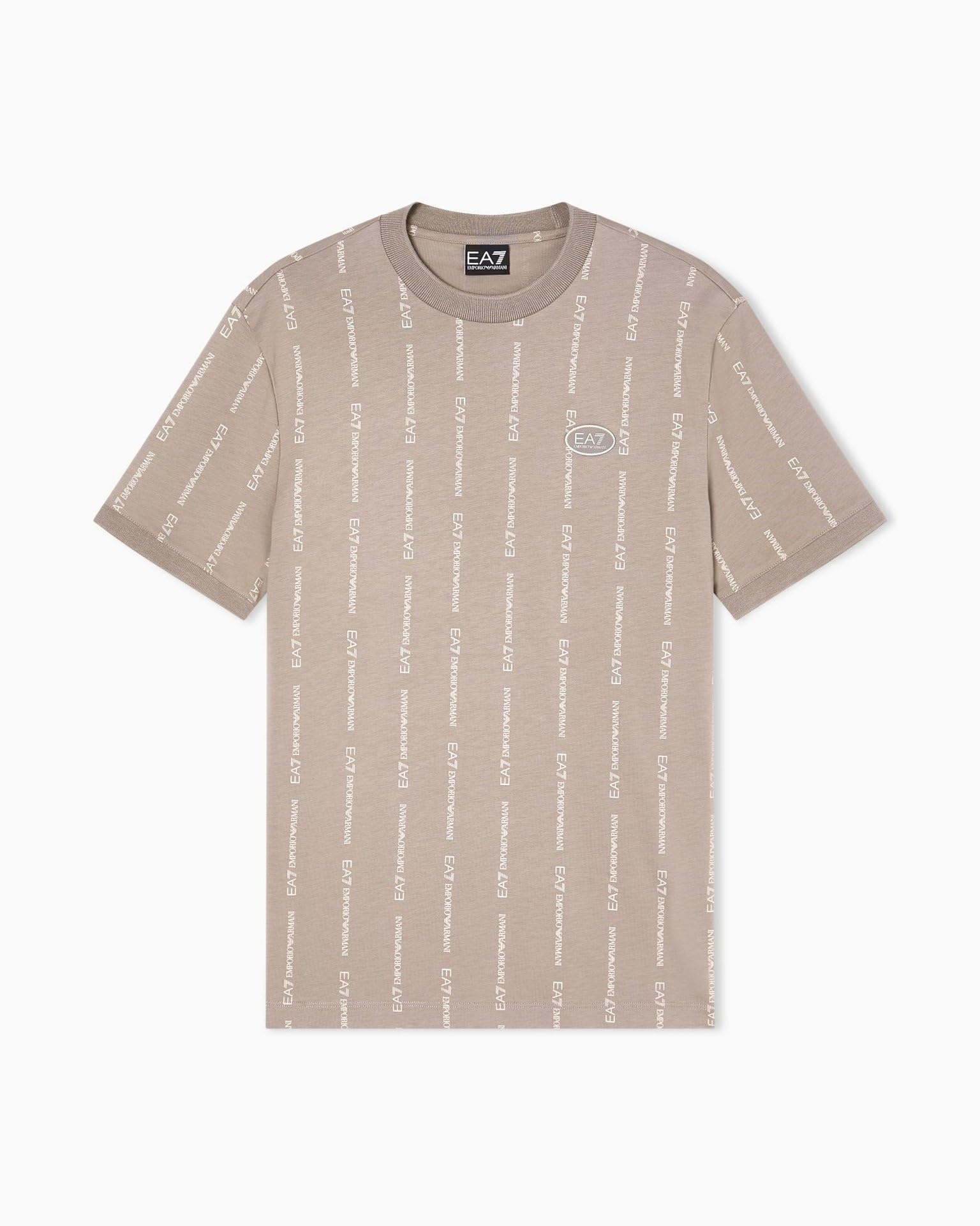 EA7 Emporio Armani męska koszulka z okrągłym dekoltem z okrągłym dekoltem z bawełny 7M001391AF12874 8033919927238 - XXS