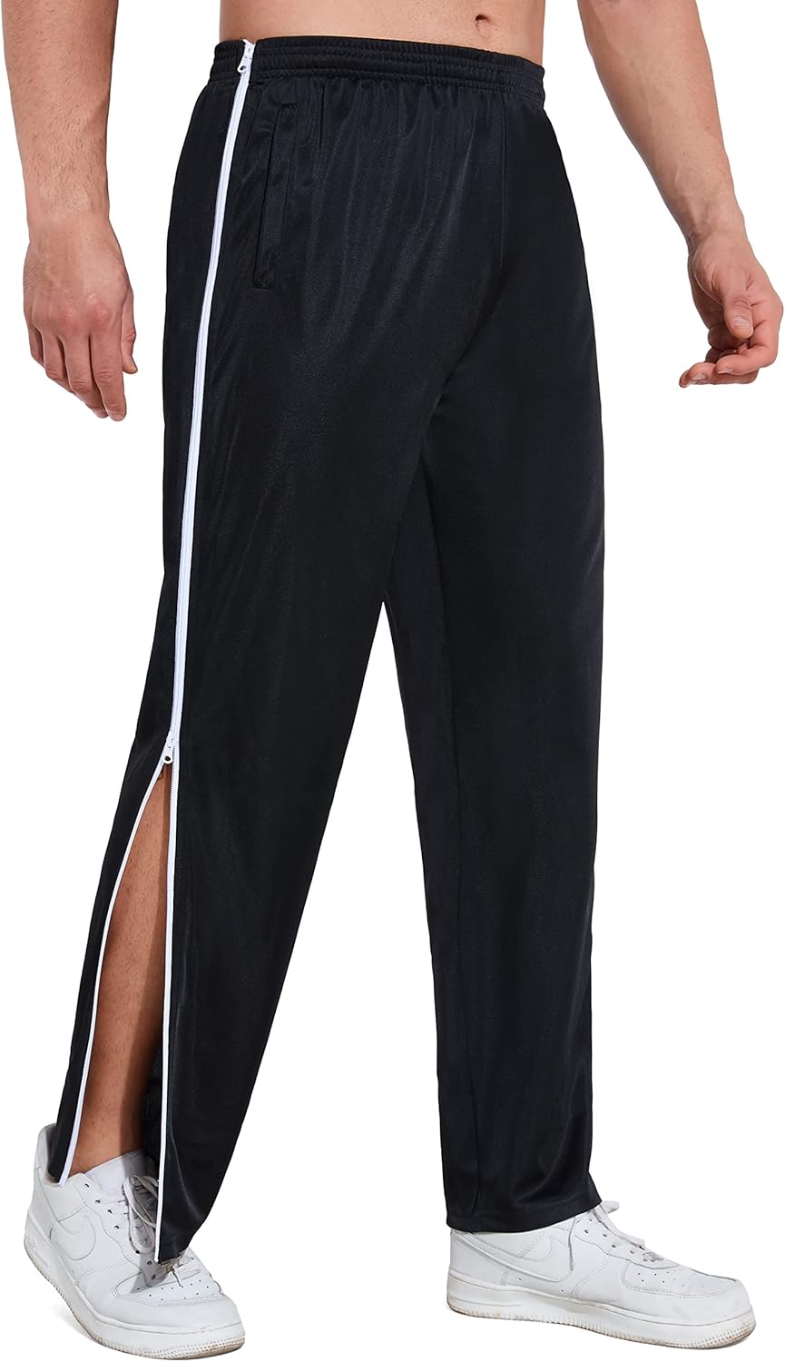 AIFARLD Tear Away Pants for Men Side Zippers Mens