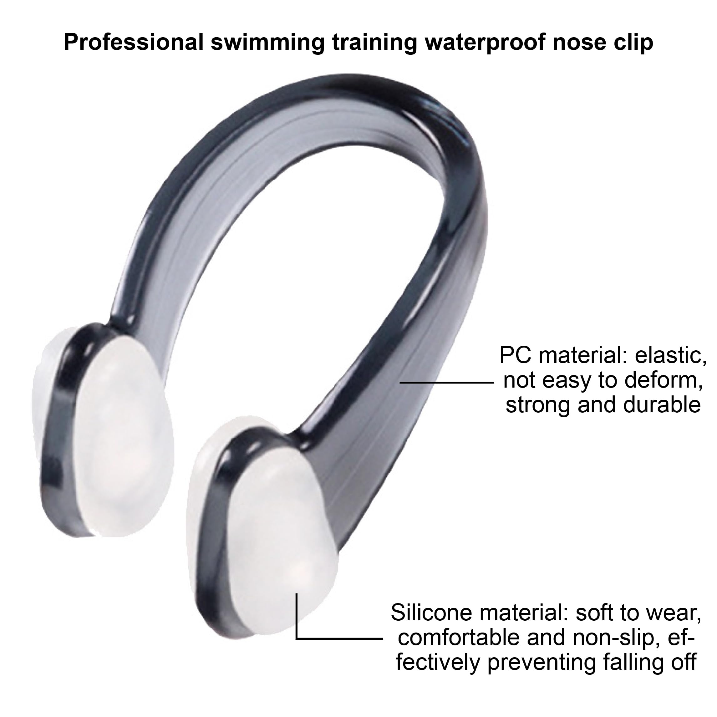 2 Pince-Nez De Natation RGZD - Silicone Imperméable Avec Boîte De Rangement Pour Adultes Et Enfants