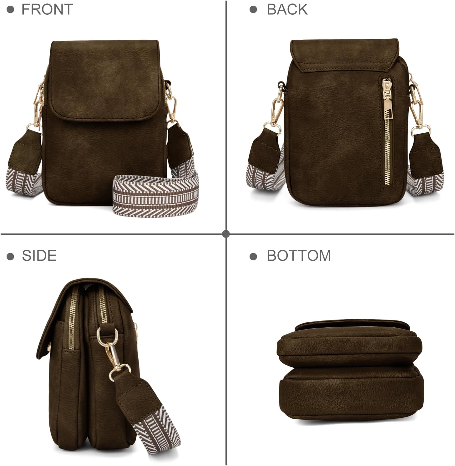 Fashion Small Crossbody Bags for Women Trendy Designer Cell Phone Purses Wallets with Card Holder Anti Theft Travel - Image 4