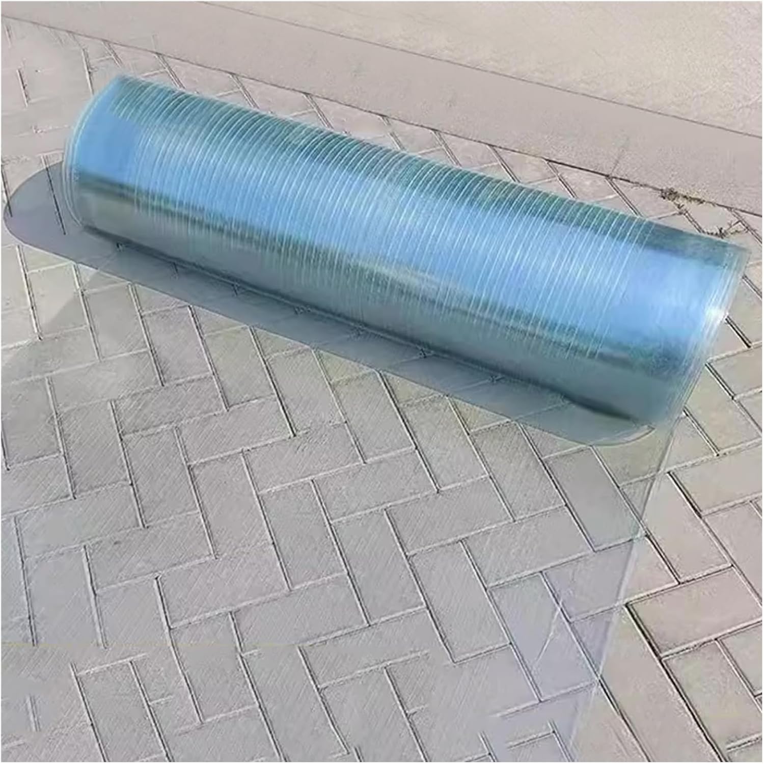 bujnie Polycarbonate Sheets Roof Sheets Transparent Thermal Insulation Daylight Panels for Greenhouse Roofs, Balconies, Sun Rooms, Gardens (0.8x5m/2.62x16.4ft)