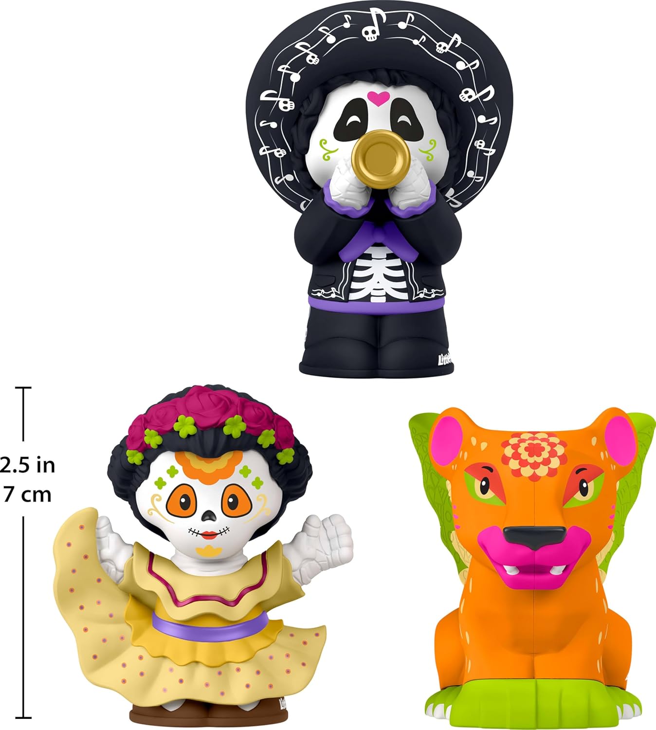 Little People Collector Día de Muertos Special Edition Figure Set, 3 Traditional Characters in Display Box for Adults & Fans