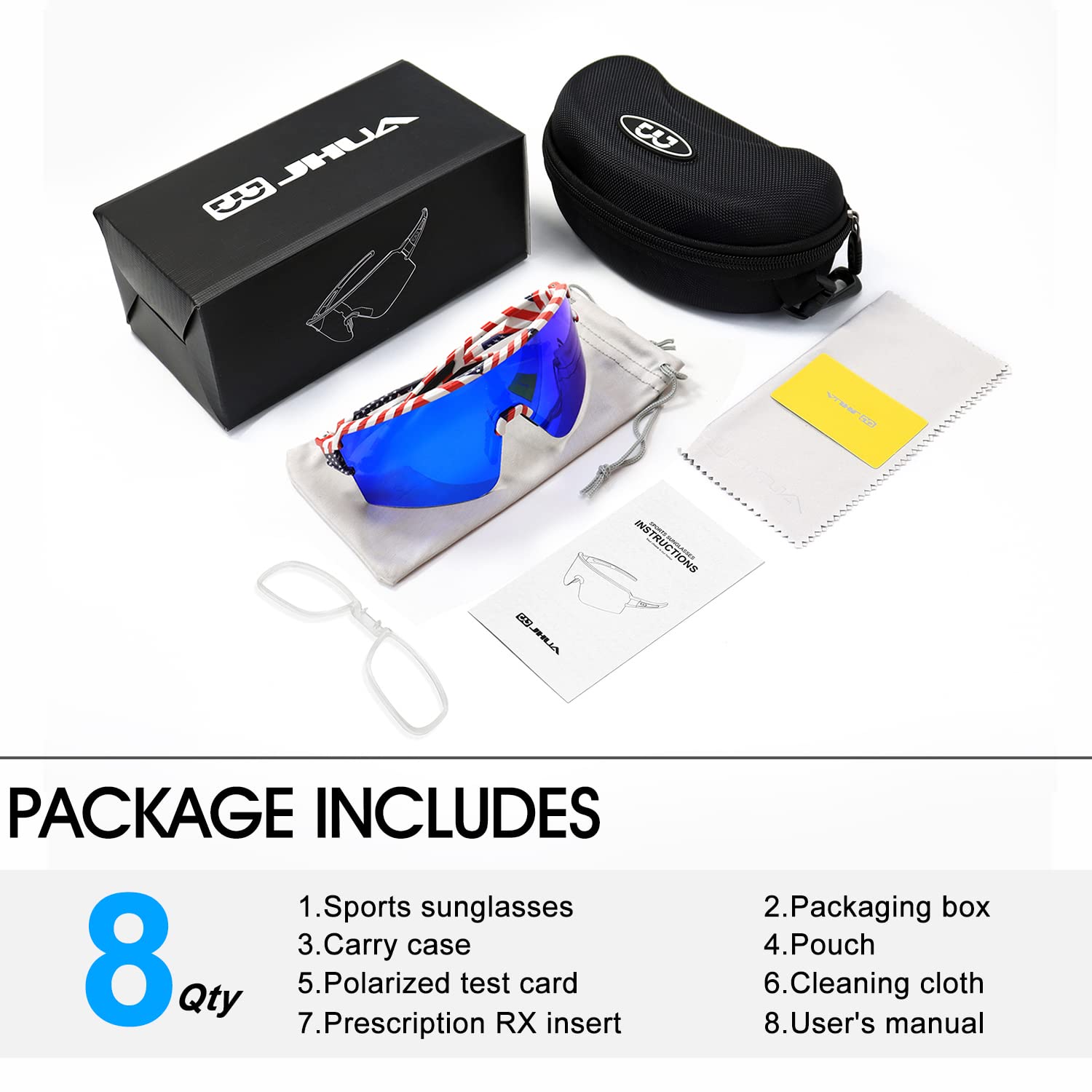 AVV Gafas de sol polarizadas para ciclismo, protección UV400, para pesca, conducción, correr, béisbol, para hombres y mujeres