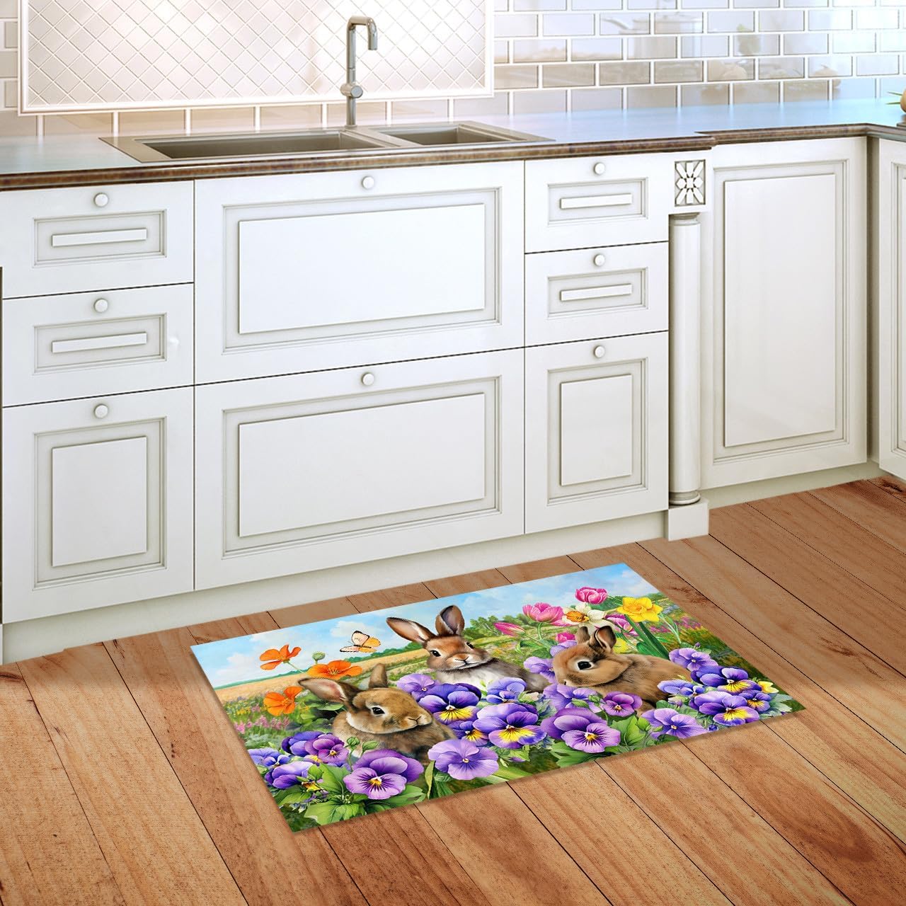 Briarwood Lane Spring Bunny Trio Doormat