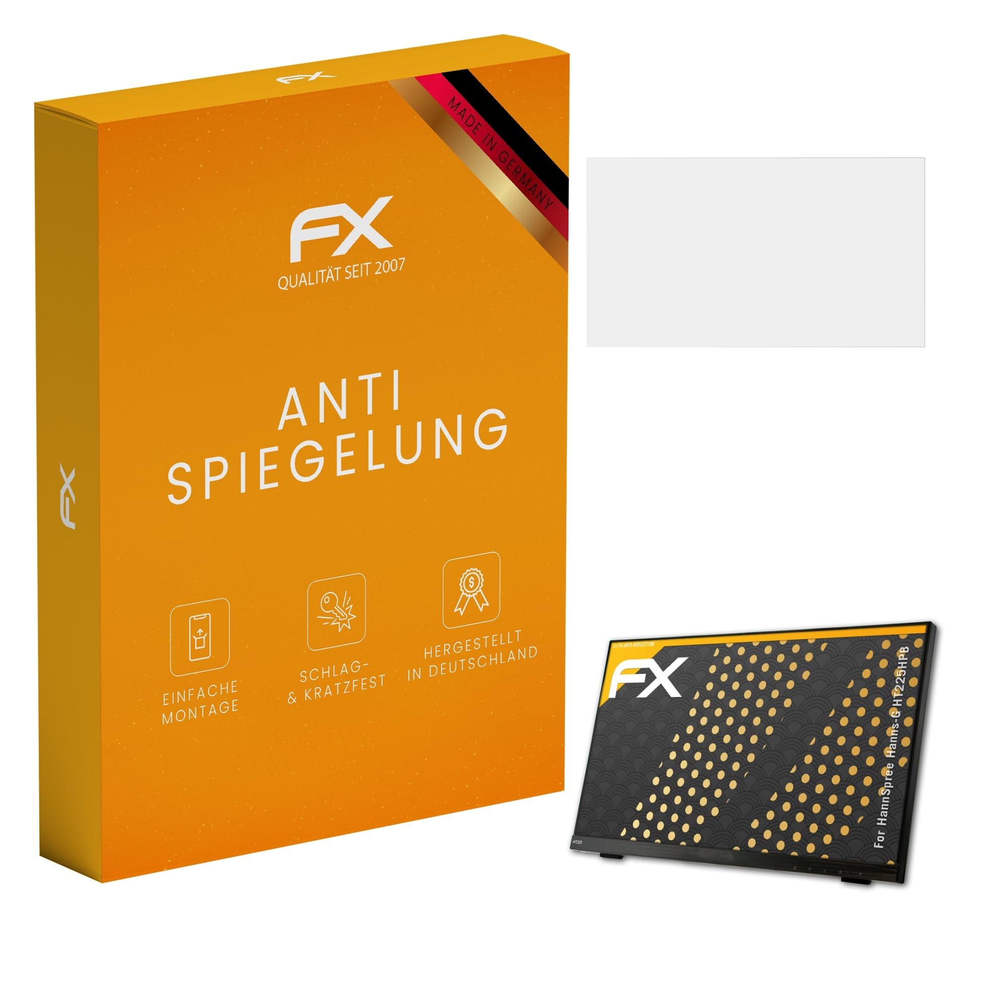 atFoliX Screen Protector compatible with HannSpree Hanns-G HT225HPB Screen Protection Film, anti-reflective and shock-absorbing FX Protector Film