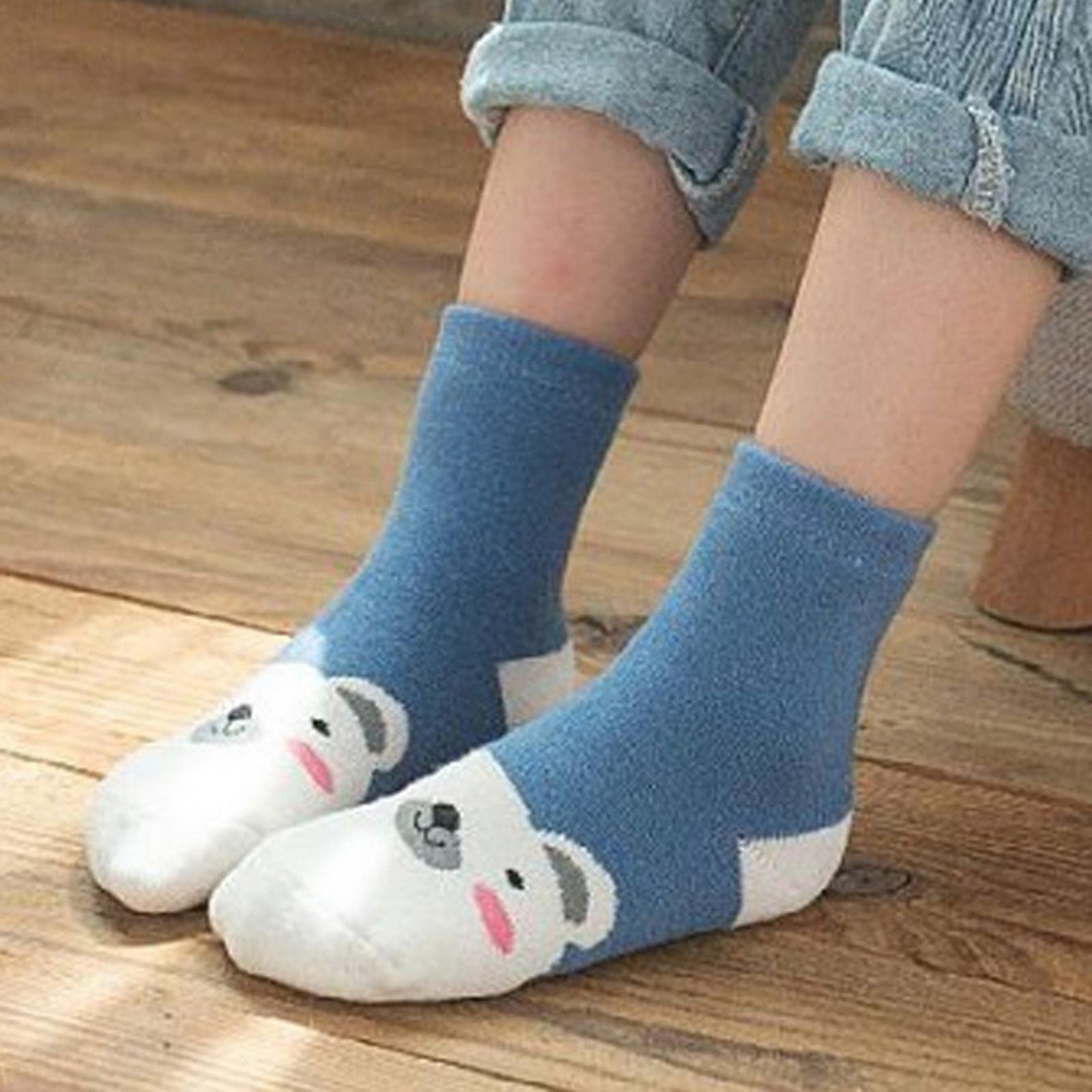 Calcetines 5 Pares/Lote Gruesos Calcetines para Niños De Algodón De Algodón De Invierno para Niños Calcetines para Niños Chicas Calcetines Termales