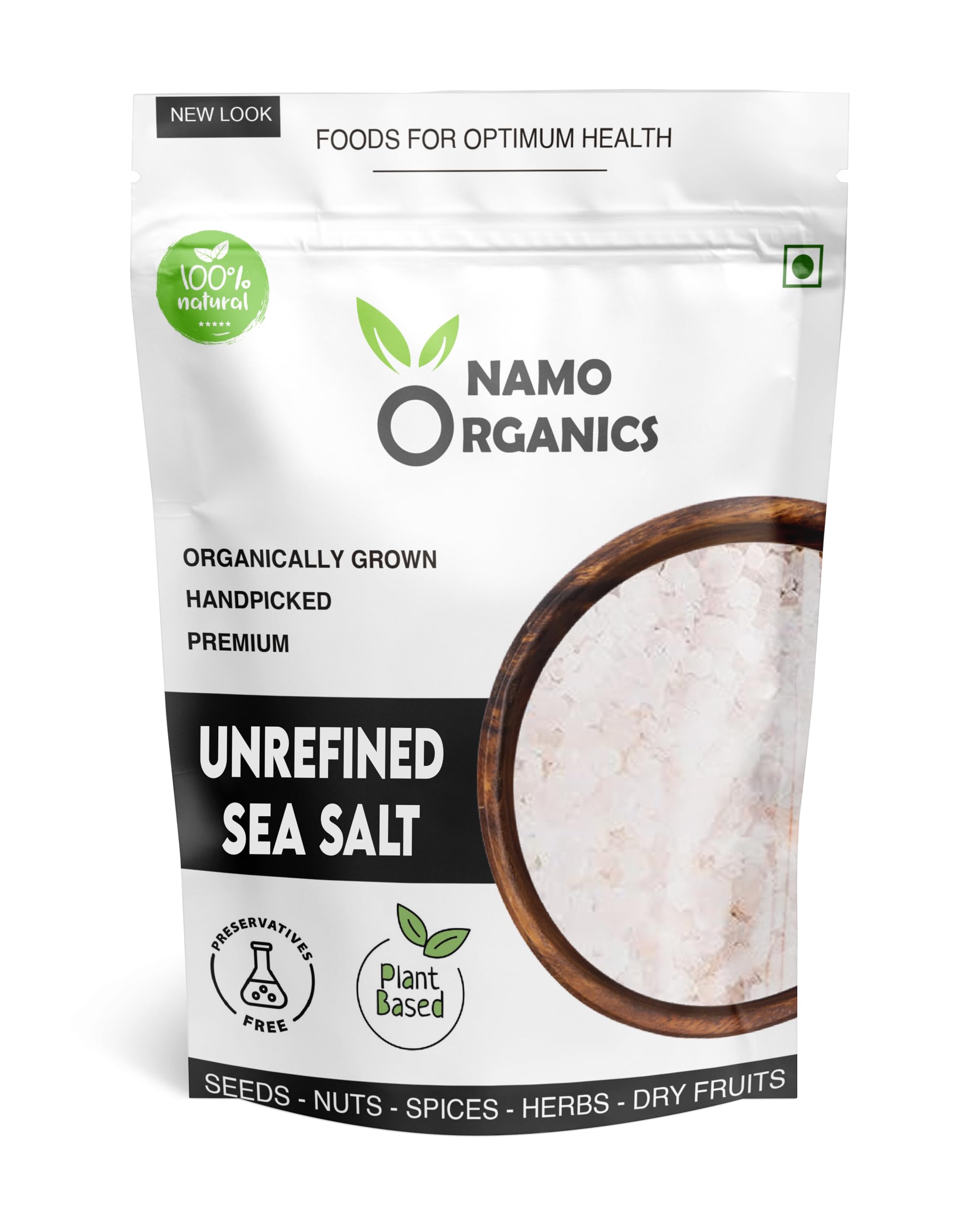 Namo Organics - 900gm - VASTU Sea Salt Crystal Salt Un-Filtered Sea Salt - Hand Cleaned Chemical Free Salt (B0D9ZT5839) Amazon Price History, Amazon Price Tracker