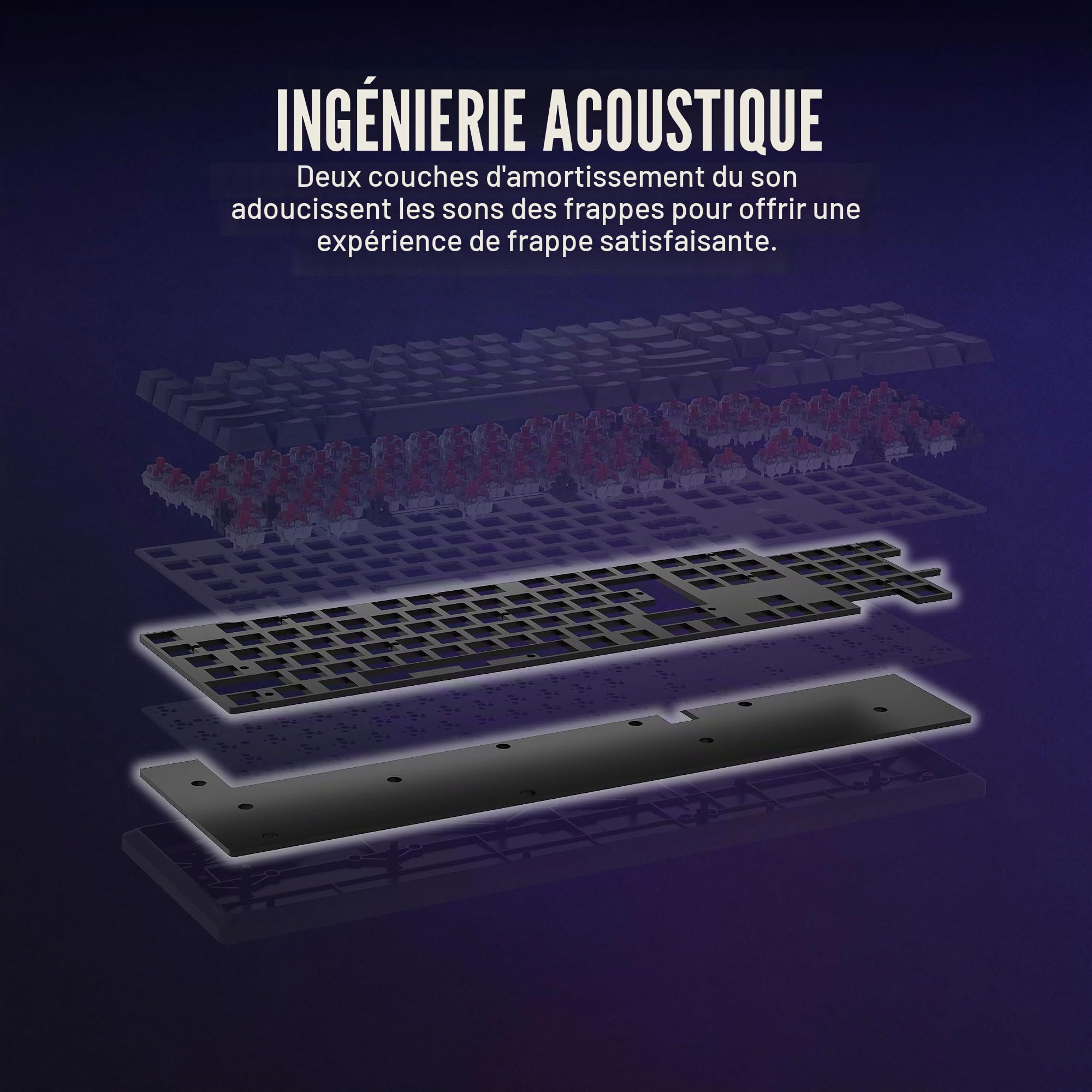 Corsair K70 CORE RGB Clavier de jeu mécanique avec repose-poignets – Commutateurs linéaires MLX rouges pré-lubrifiés – Amortissement du son – Cadran de contrôle multimédia – Compatible iCUE –