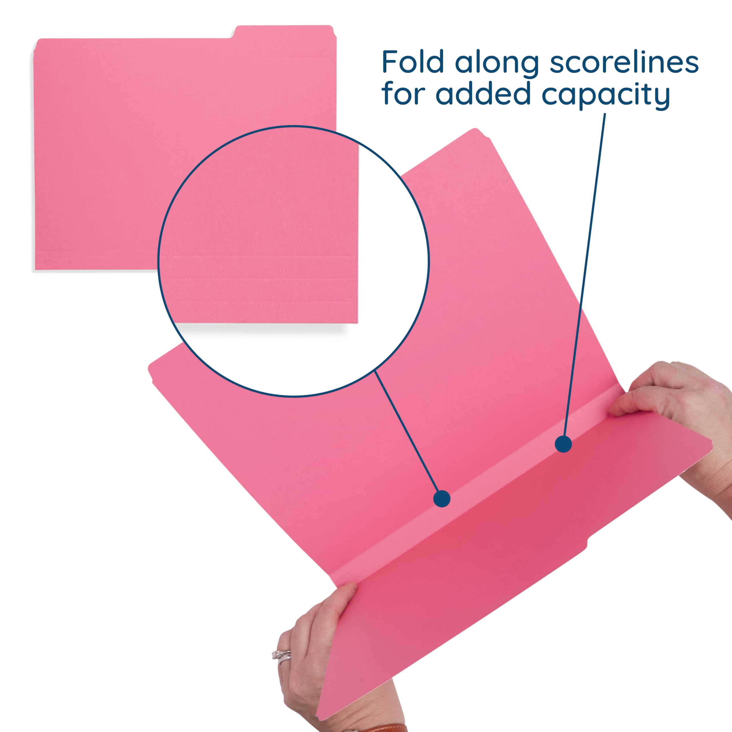 Pink File Cards Pink File
