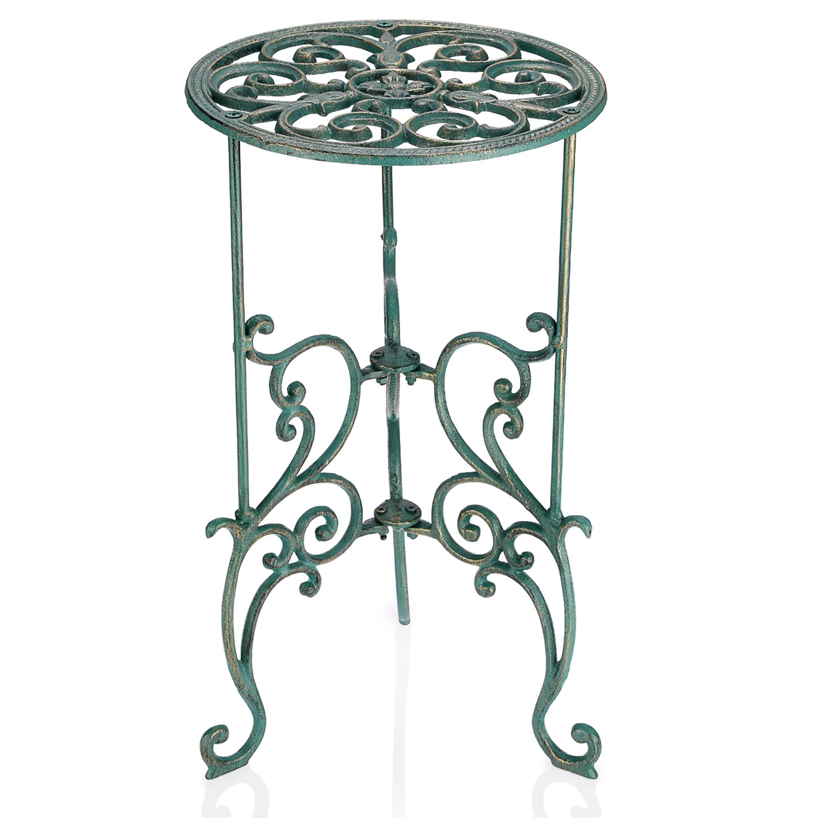 OwnMy Cast Iron Tall Plant Stand Heavy Duty Wrought Iron Flower Pot Holder