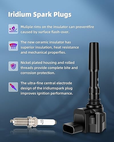 Vista 1135 de ECCPP Bobinas de encendido portátiles de repuesto para automóvil compatibles con Infiniti I30/para Nissan Maxima 3.0L V6 2000-2001 Reemplazo