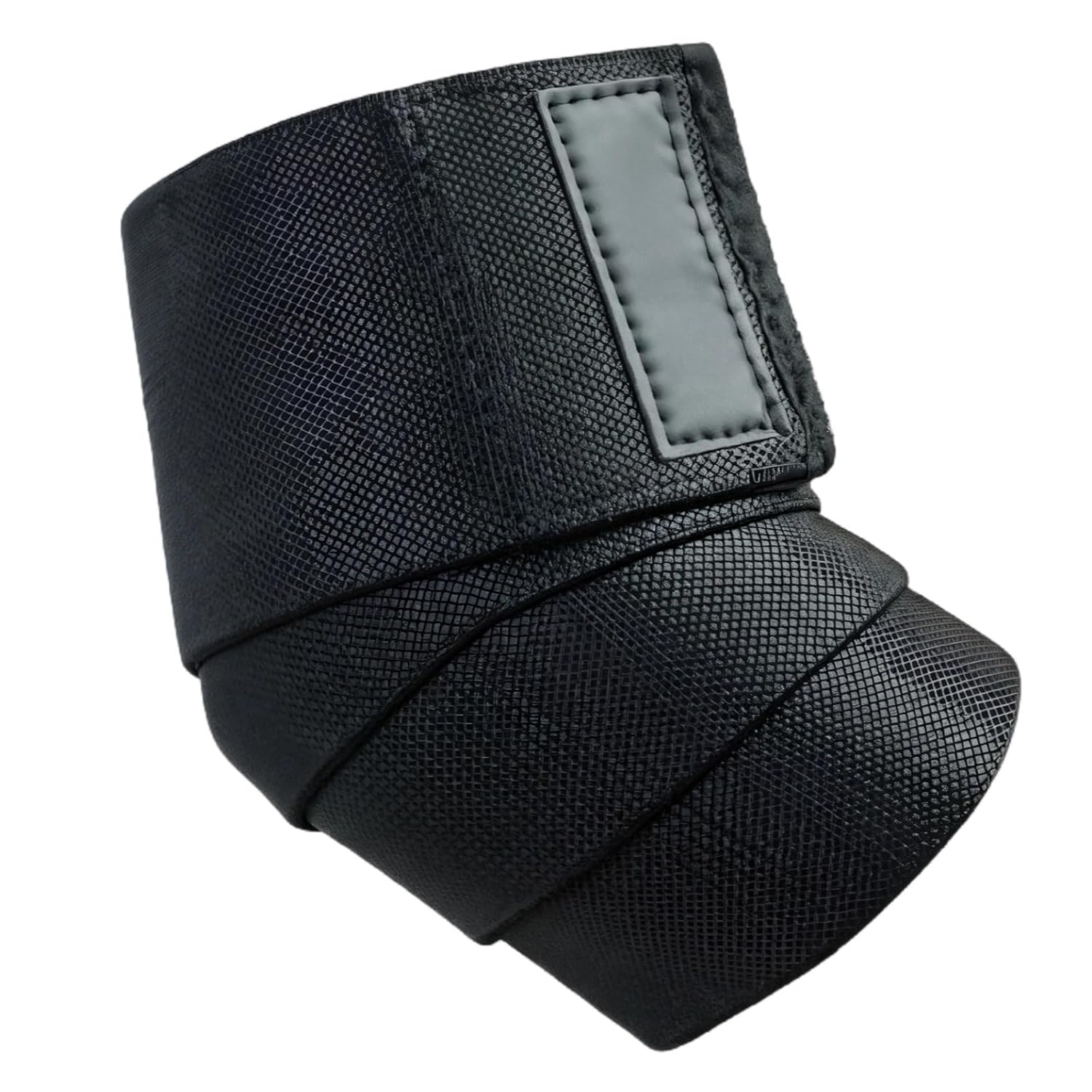 Black Polyester Elbow Wraps For Lifting, Adjustable Sleeves For Joint Protection, Compression Support Gear For Men, Medium 48.4 X 3.1 In