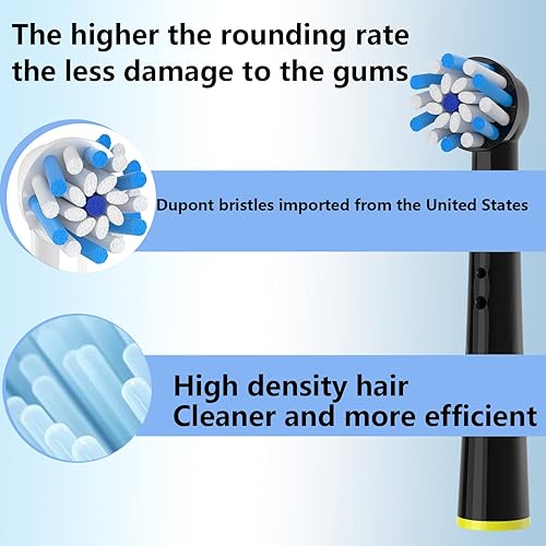 Miniatura 5 de Cabezal de cepillo de dientes eléctrico de repuesto compatible con Oral-B Cepillos de dientes eléctricos para Braun Cepillos de dientes eléctricos