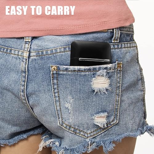 Miniatura 10 de Cponmist Paquete de 2 mini encendedor de butano, encendedor de doble chorro con ventana visible, encendedor de bolsillo recargable y ajustable, gran