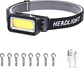 Minsk Headlamp Rechargeable, 1000 Lumen Super Bright Head Lamps Outdoor LED Rechargeable, IPX4 Waterproof Headlamp for Night Walking, Running, Hiking & Outdoor Camping Gear, Black