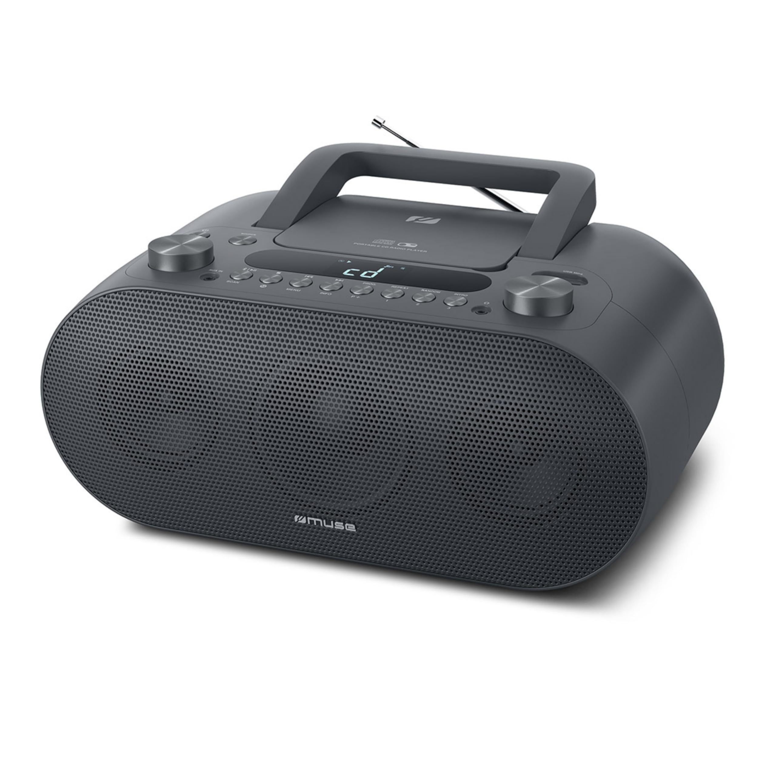 Muse M-35 BT odtwarzacz CD, Bluetooth, radio FM, odtwarzacz MP3, USB, sieć i zasilanie bateryjne, czarny