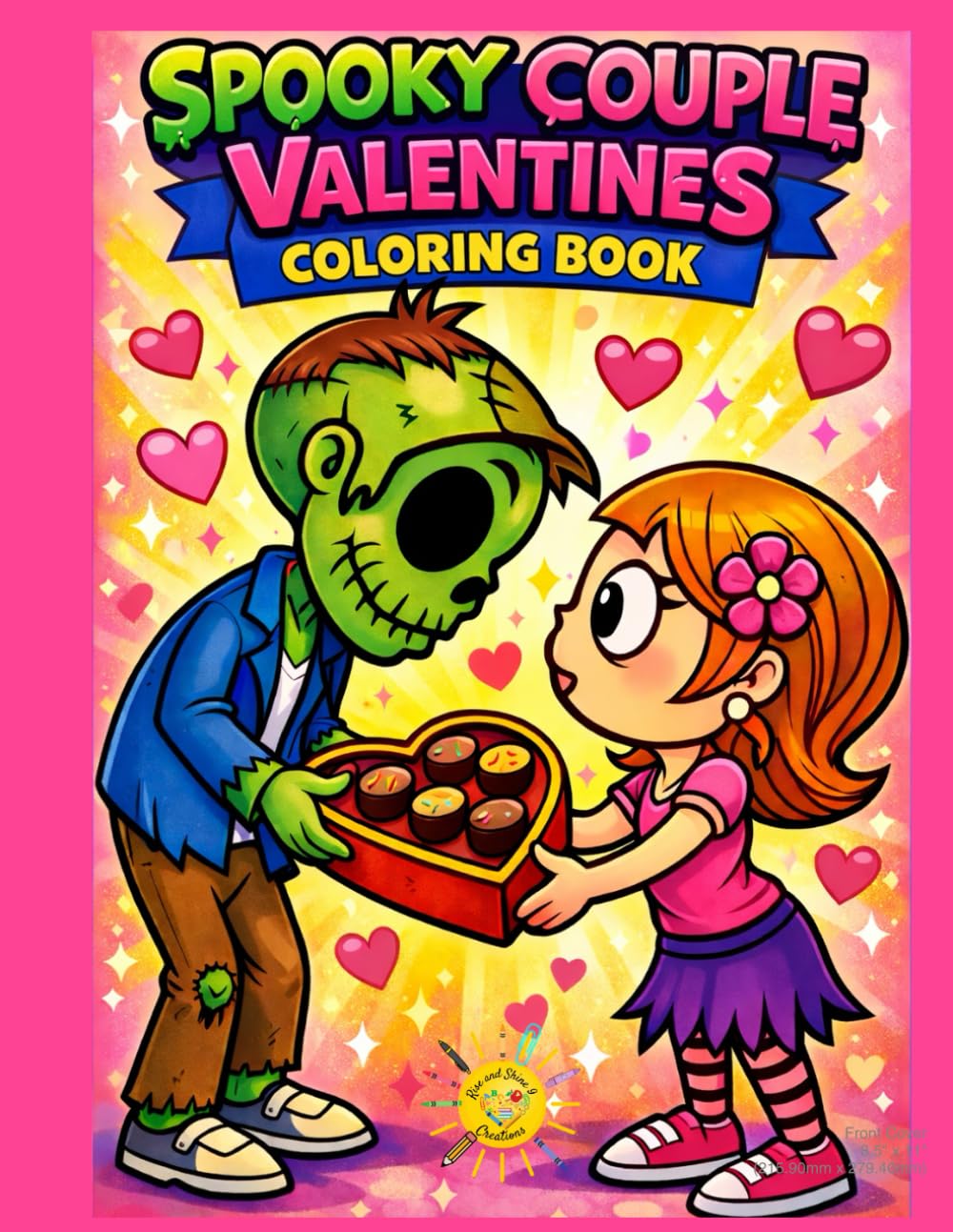 Spooky Couple Valentines Coloring Book: Cute, Creepy, and Romantic Coloring Pages Featuring Spooky Couples in Love for Teens and Adults