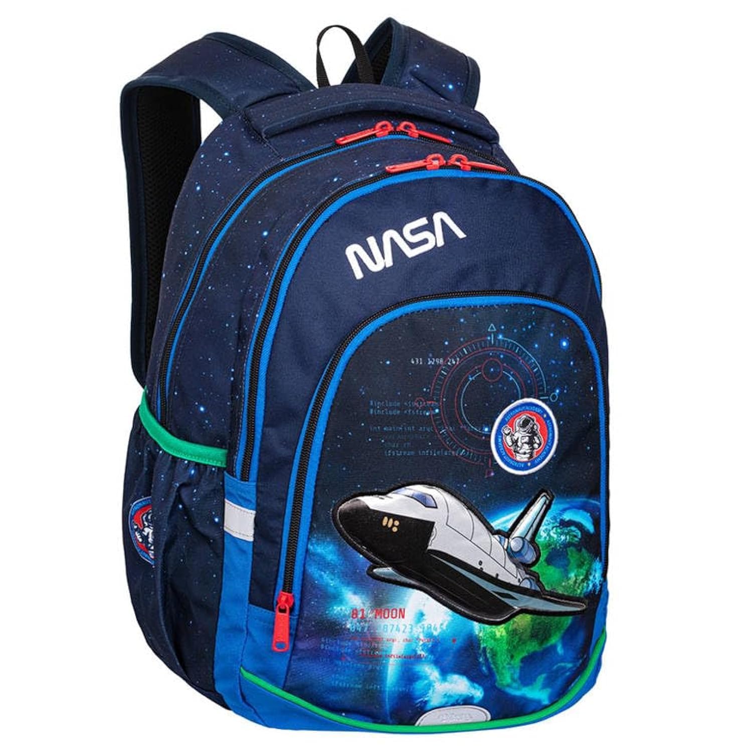 Colorino F025651 CP PRIMER NASA School Backpack, Multicolor, multi-coloured, 41 x 31,5 x 15 cm, Designer