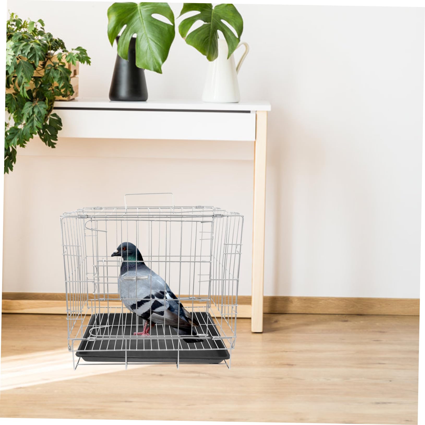 DOITOOL Jaula para Loros y Pájaros Gran Capacidad Acero Inoxidable Fácil De Limpiar y Mantener