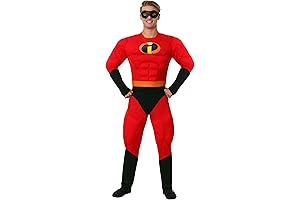 Adult Deluxe Muscle Mr Incredible Costume – Fierce Superhero Costume for Men and Women