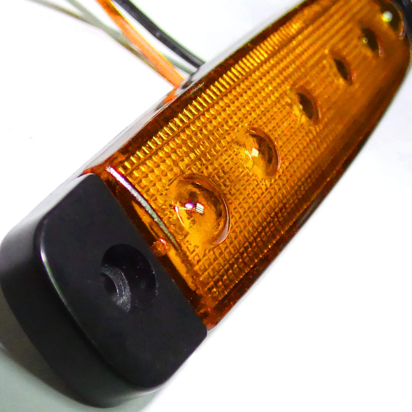 60 pezzi 24 V SMD 6 LED luci di posizione laterali rosse, bianche e arancioni per camion e rimorchi
