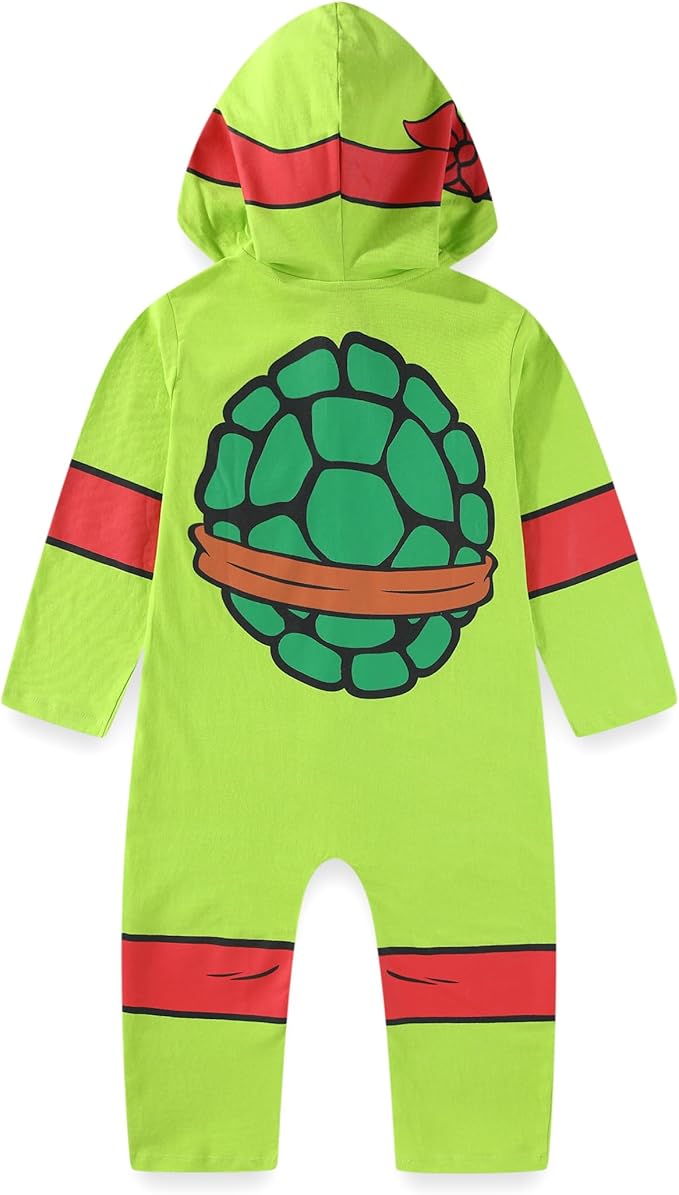 Disfraz Raphael Tortugas Ninja Niño Capucha Enterizo Algodón miniatura 3
