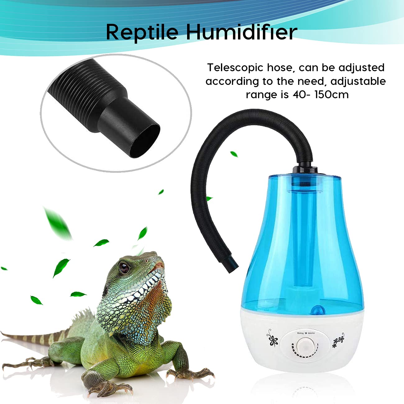 Amazon.co.jp: 爬虫類加湿器、3Lサイレント爬虫類フォグマシン、調整