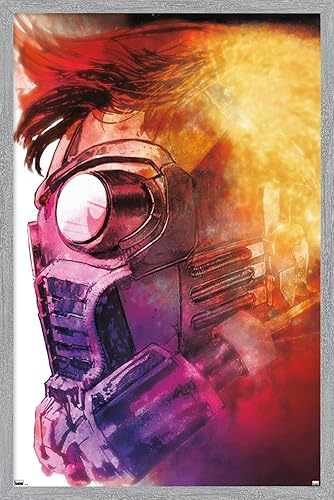 Miniatura 7 de Trends International Marvel Comics Guardianes de la Galaxia - Póster de pared con perfil de Star-Lord, 22.37 x 34.00 pulgadas, versión enmarcada en