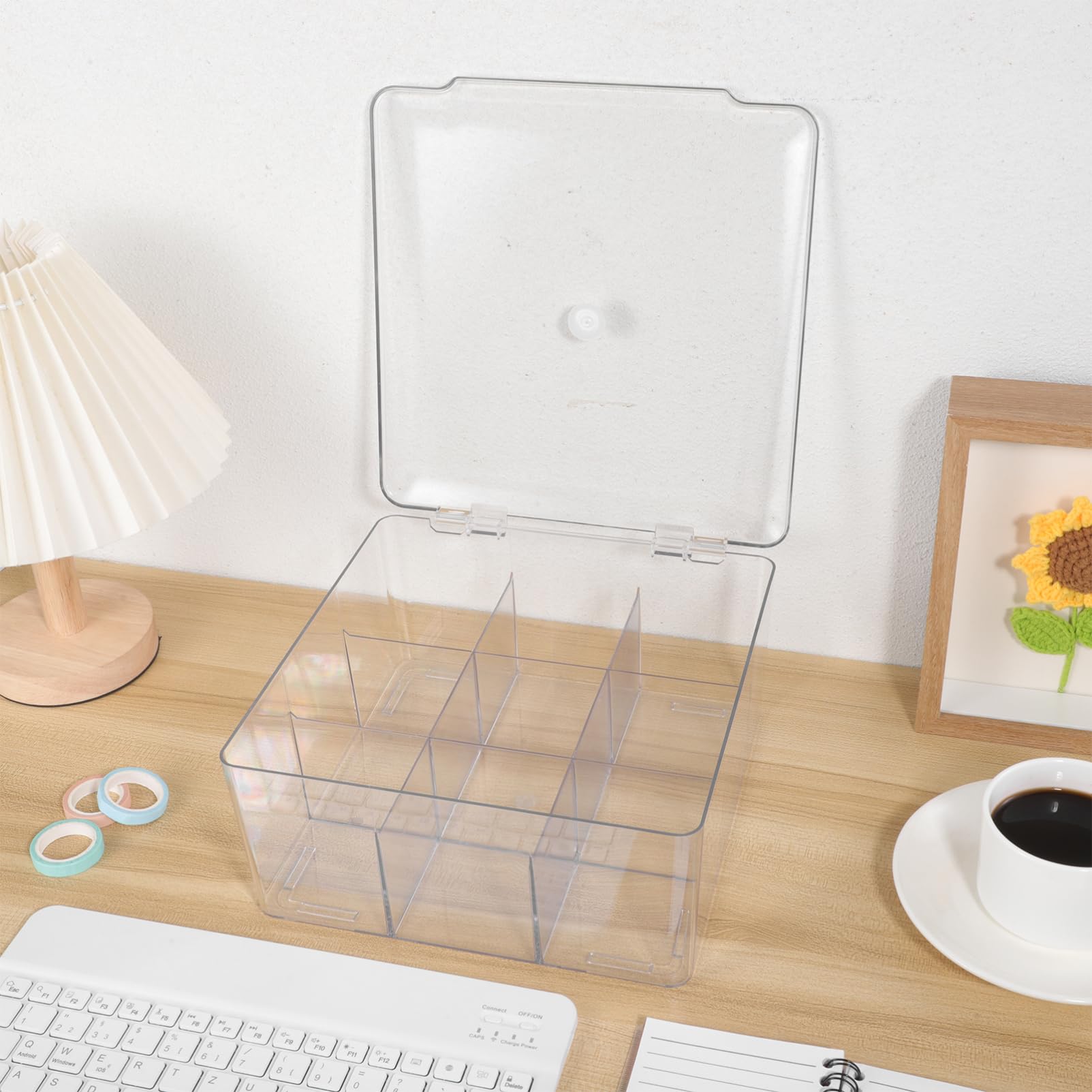 Organizzatore per Gioielli Sicuro E Pulito con Coperchi Scatola Portaoggetti in Plastica per Ferramenta Organizer per Trucco