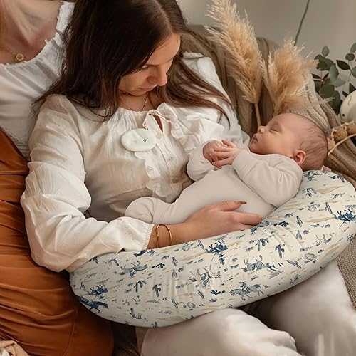 Miniatura 4 de Funda de almohada de lactancia con patrón de cactus occidental, caballo, montaña, unisex, extraíble, para bebés, niñas, niños, recién nacidos, solo