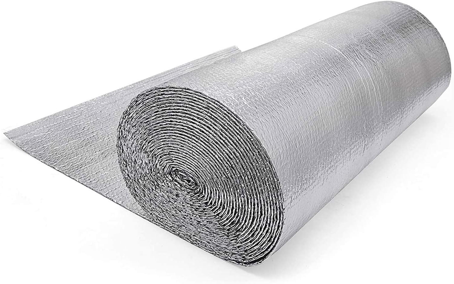 Self-Adhesive Bubble Insulation Foil 3mm Thick Reflect A Heat Radiator Insulation Foil Various Size for Use in Walls, Floors and Roofs Saves Energy & Money