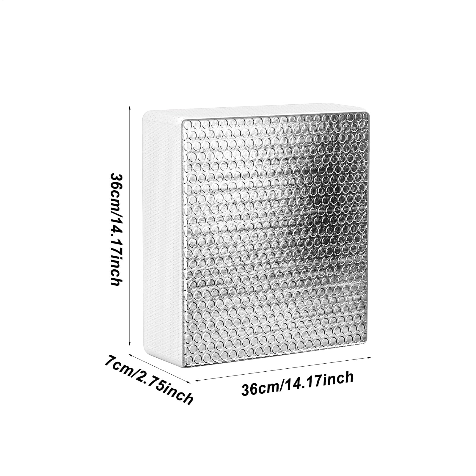 Store de Toit pour Camping-Car - Protection UV, Pare-Soleil réfléchissant | Protection de Toit rembourrée, Facile à Installer avec Couche Isolante pour la Ventilation du dôme du Camping-Car
